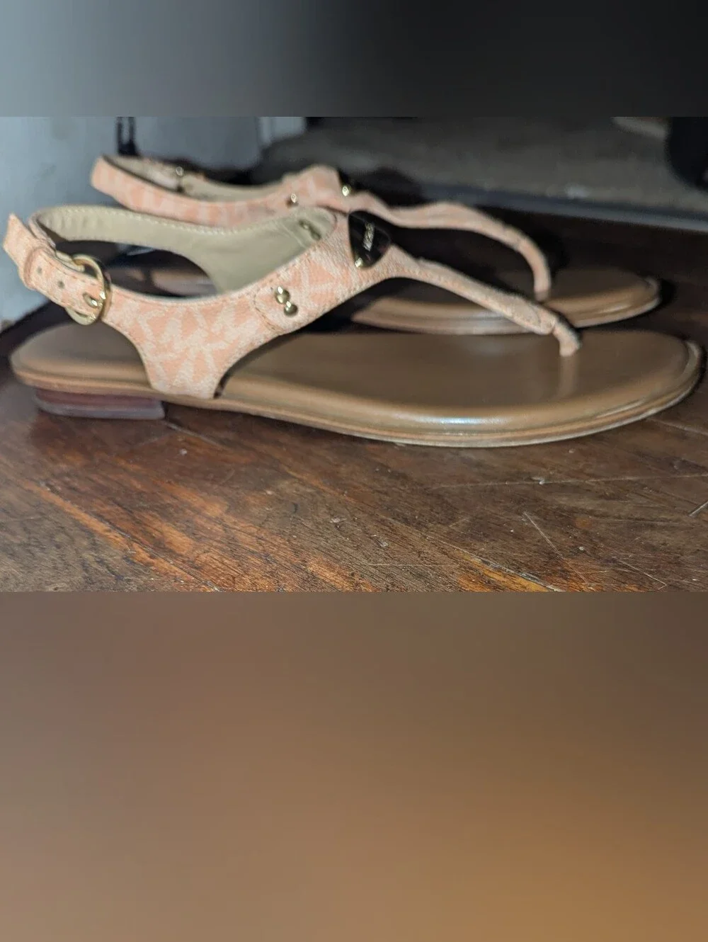 Michael Kors Women's Tan Leather Sandals